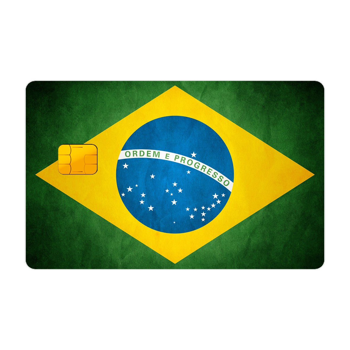 CAPACARD - Película Adesiva Para Cartão - Bandeira Do Brasil CAPACARD - Película Adesiva Para Cartão - Bandeira Do Brasil